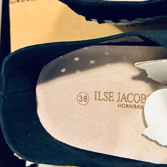 NWT Danish 1.5” Platform Blue Slip Ons - Picture 16 of 16